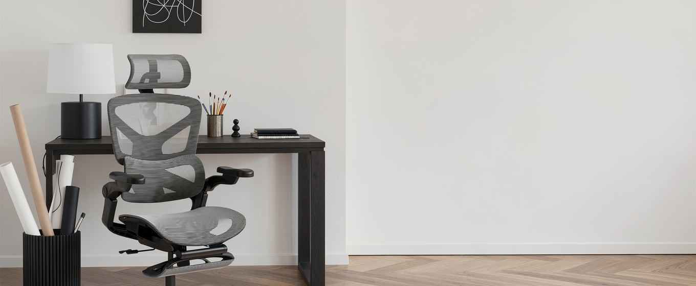 EP500 | Ergonomischer Bürostuhl mit Fußstütze
